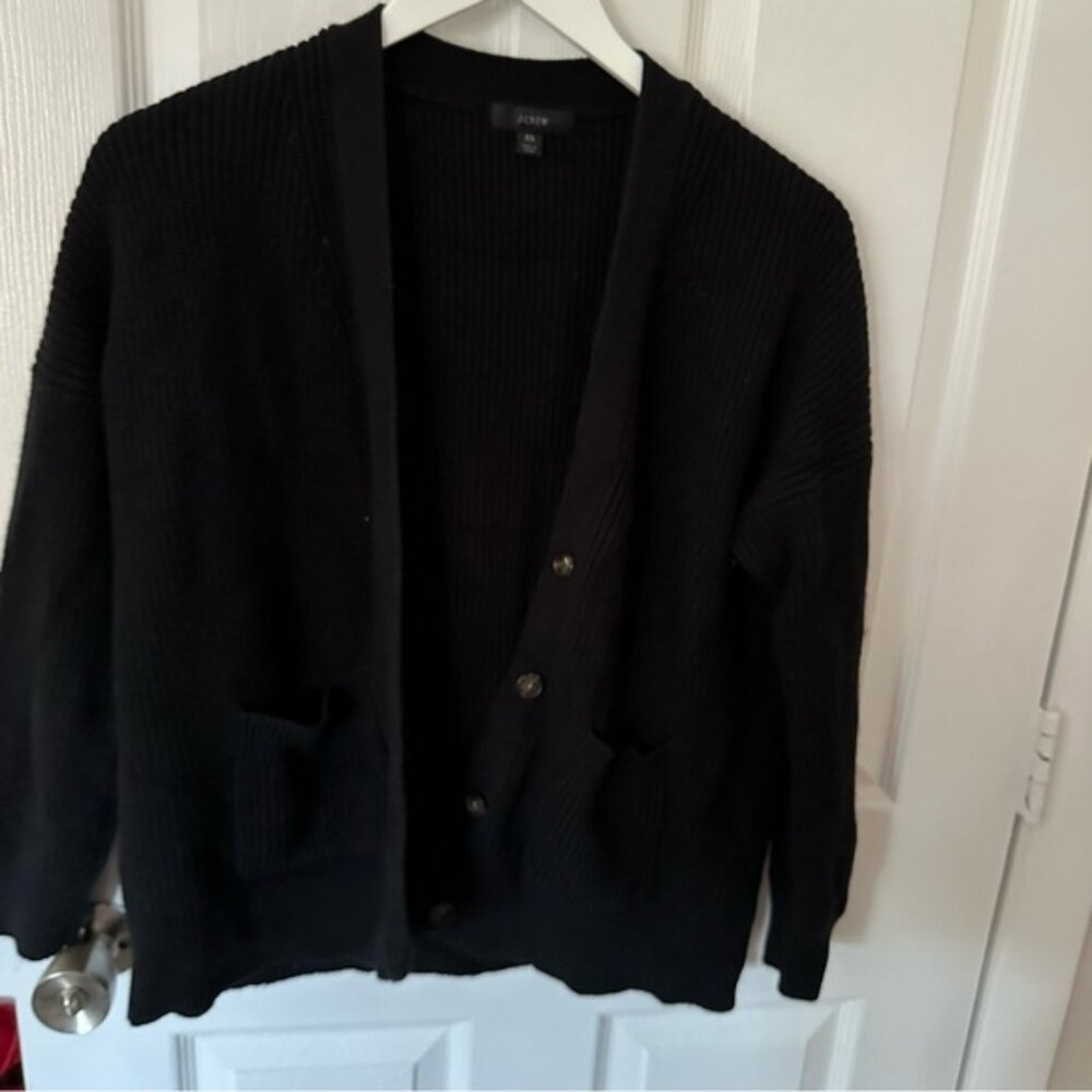 Black Button Cardigan